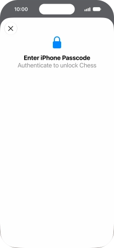 Use the phone lock code you created. The app is now no longer locked.