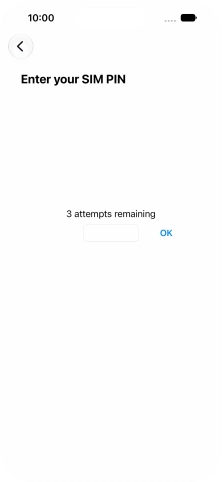 If your SIM is locked, key in your PIN and press OK.