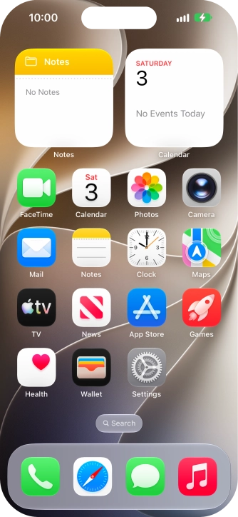 When the battery charging icon is displayed, the battery is charging.