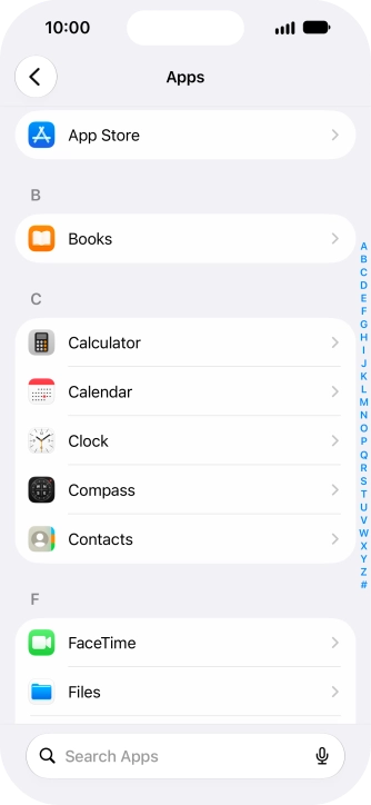 Press App Store.