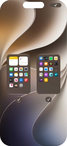 Press the confirm icon.