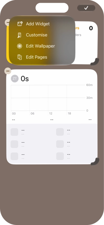 Press Add Widget.