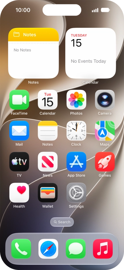 When the phone is turned on, you can always see the battery power level. The larger the coloured section of the battery icon, the more remaining battery power.