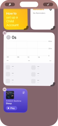Press the confirm icon.