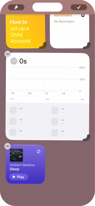 Press the confirm icon.