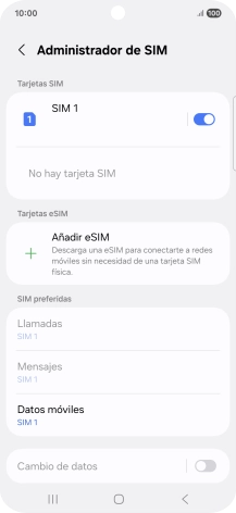 Pulsa Añadir eSIM.