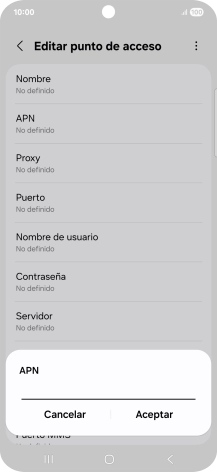 Introduce airtelwap.es y pulsa Aceptar.