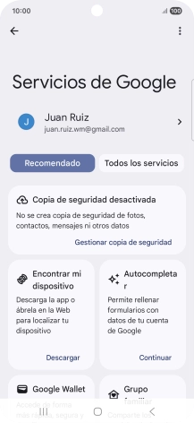 Pulsa Encontrar mi dispositivo.
