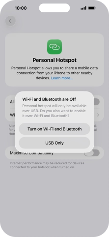 If Wi-Fi is turned off, press Turn on Wi-Fi and Bluetooth.