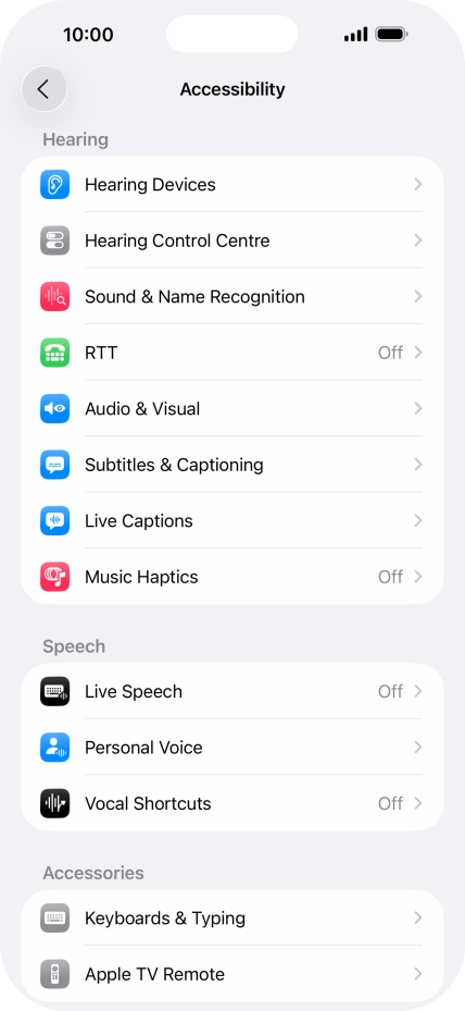 Press the required category below 