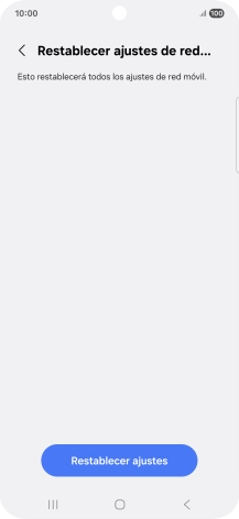 Pulsa Restablecer ajustes.
