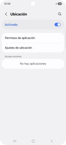 Pulsa Permisos de aplicación.