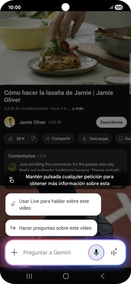 Pulsa Hacer preguntas sobre este vídeo.