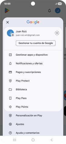 Pulsa Gestionar apps y dispositivo.