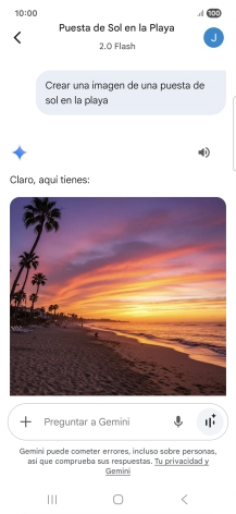 También puedes pedir a Gemini que genere una fotografía partiendo de tu descripción.