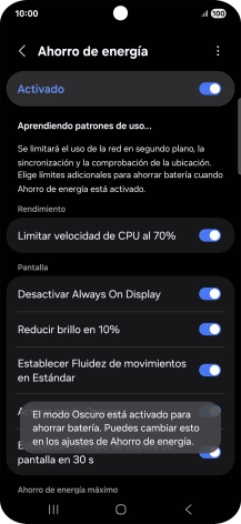 Pulsa la tecla de inicio para terminar y regresar a la pantalla de inicio.