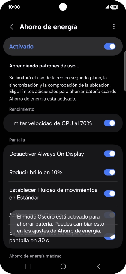 Pulsa la tecla de inicio para terminar y regresar a la pantalla de inicio.