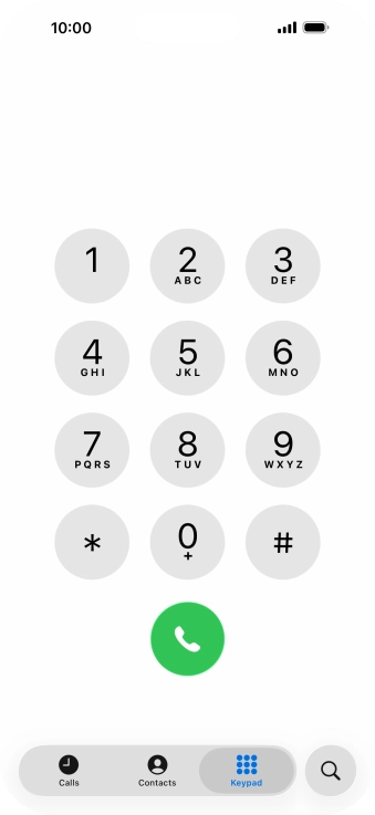 Key in ##002# and press the call icon.