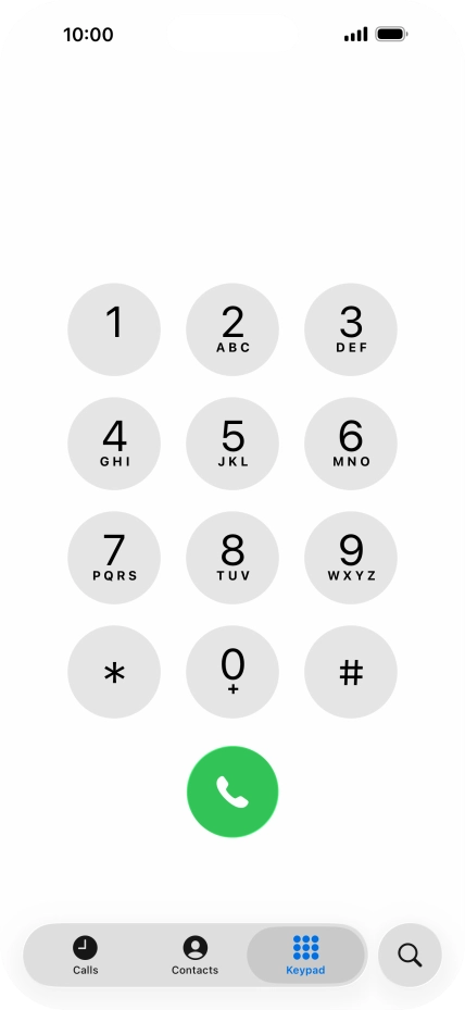Key in ##002# and press the call icon.