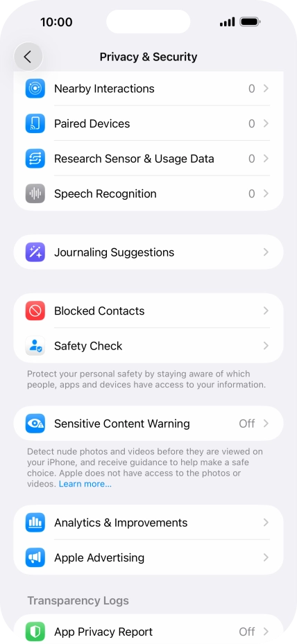 Press Sensitive Content Warning.
