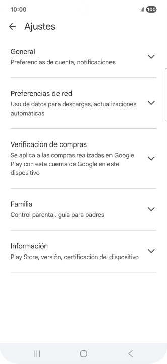 Pulsa Preferencias de red.