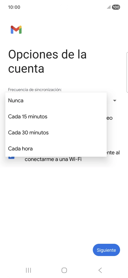 Pulsa el ajuste deseado.