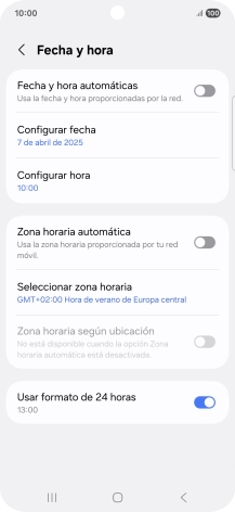 Pulsa el indicador junto a 