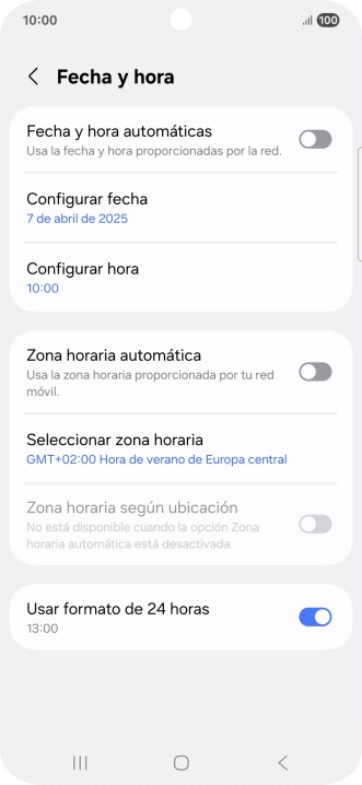 Pulsa el indicador junto a 