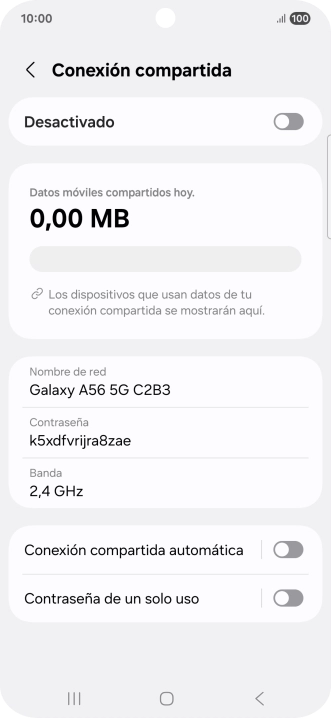 Pulsa Nombre de red.