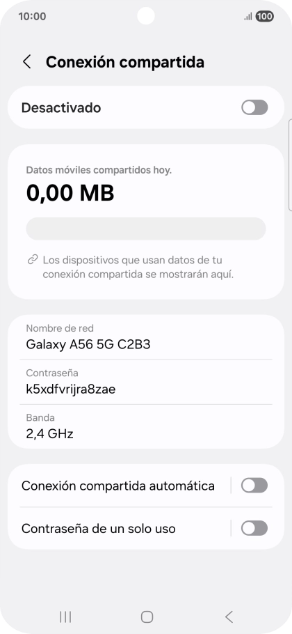 Pulsa Nombre de red.