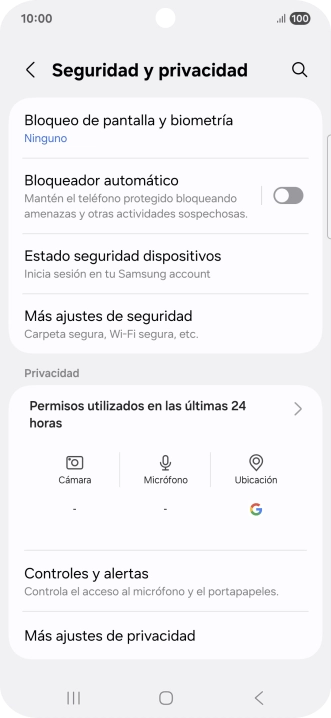 Pulsa Más ajustes de seguridad.