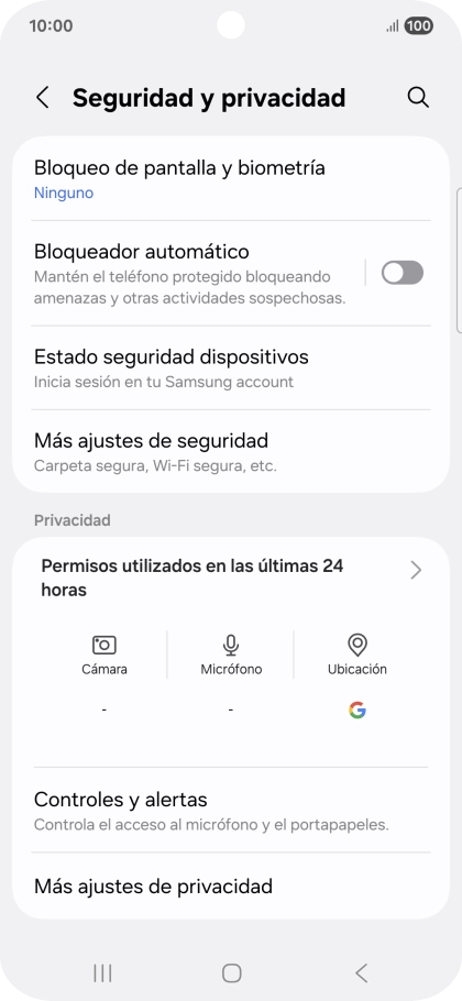 Pulsa Más ajustes de seguridad.