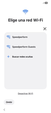 Pulsa la red wifi deseada.