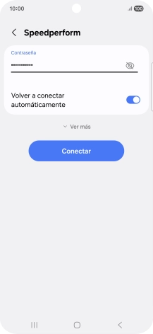 Introduce la contraseña de la red wifi y pulsa Conectar.