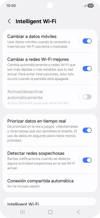 Pulsa el indicador junto a 
