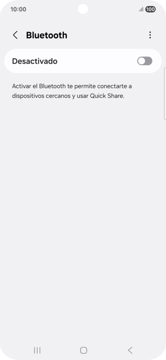 Pulsa el indicador para activar la función.