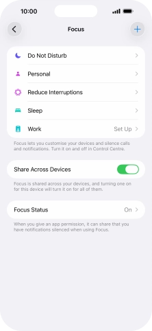 Press Do Not Disturb.
