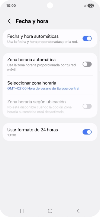 Pulsa el indicador junto a 