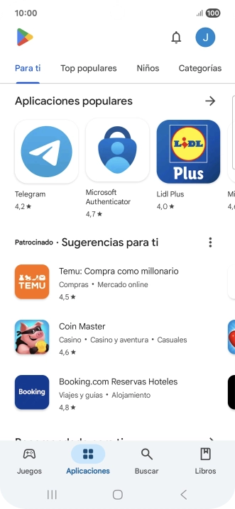 Pulsa el icono de perfil.