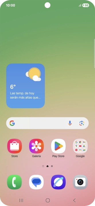 Cuando el icono de carga de batería aparece en la pantalla, el teléfono se está cargando.