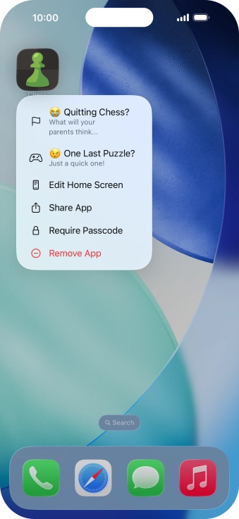 Press Require Passcode.