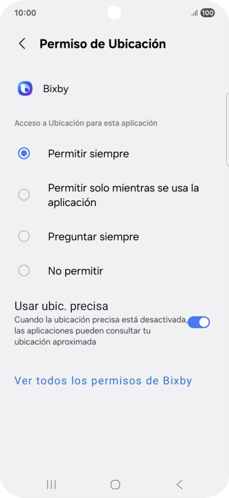 Pulsa el ajuste deseado.