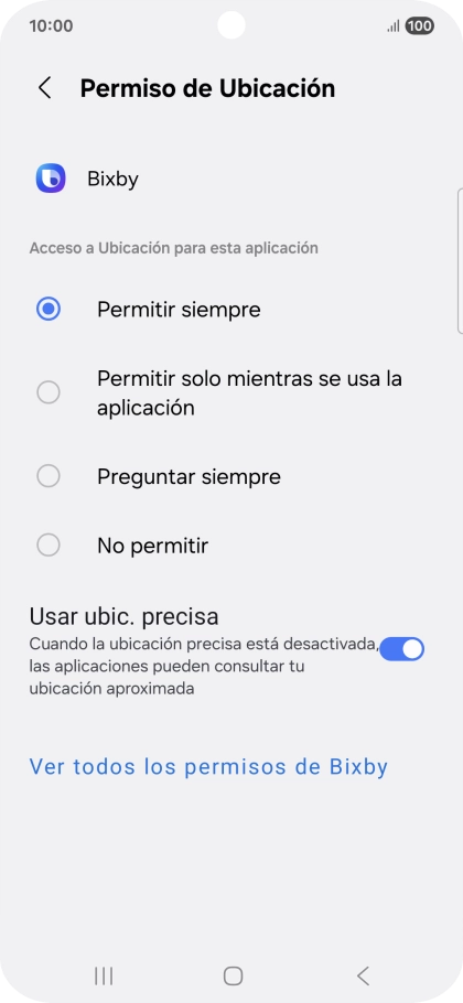 Pulsa el ajuste deseado.