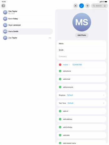 Press the confirm icon. Press the confirm icon.