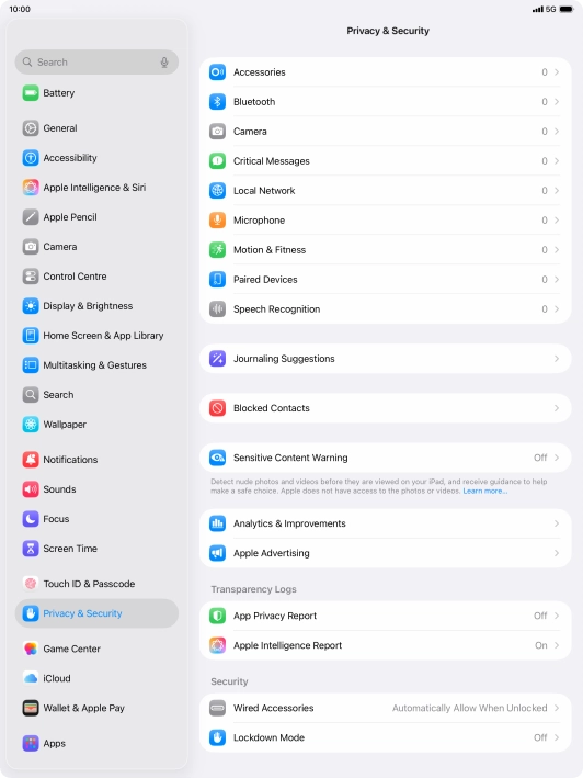 Press App Privacy Report.