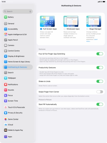 Press Windowed Apps.