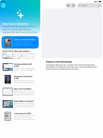 Slide your finger upwards starting from the bottom of the screen to return to the home screen.