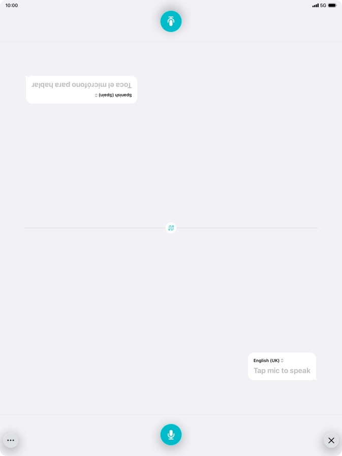 Press the end icon to end two-way view. Press the end icon to end two-way view.