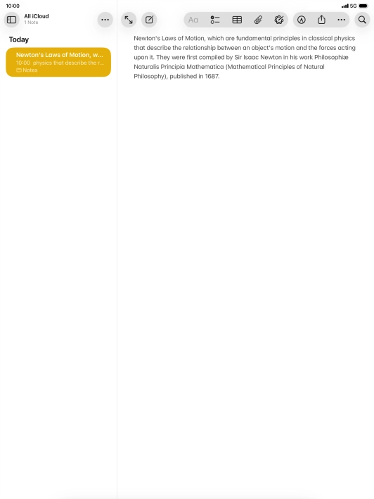 Press the Writing Tools icon.