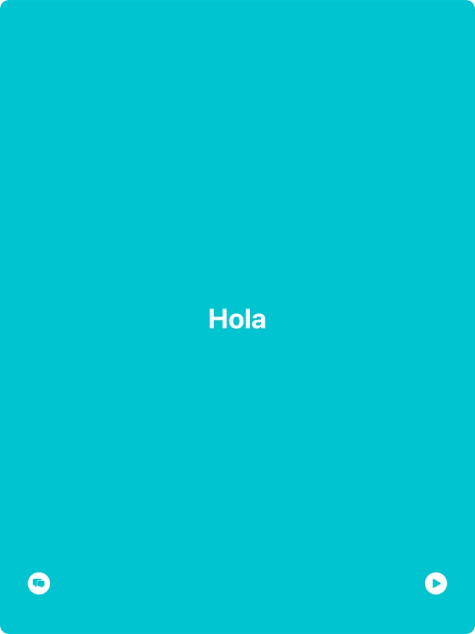 Press the split view icon to go back to display of both languages. Press the split view icon to go back to display of both languages.
